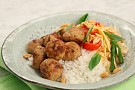 Laxfärsbiffar med asiatisk smak